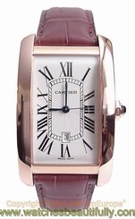 CARTIER Tank Americaine Large Automatic 18kt RG W2609156 Box/Papers/Warranty