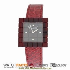 Authentic Ladie's Chopard Be Mad 12/7780 Red Resin Limited Diamond Quartz Watch