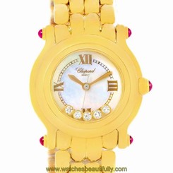Chopard Happy Sport Yellow Gold Floating Diamonds Watch 27/6150-21