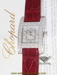 Chopard H Diamond 18k White Gold MOP Ladies Quartz Watch 13/6621