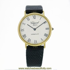 Chopard Yellow Gold Hand-Winding White "Tiffany & Co." Dial Men's Watch 1048