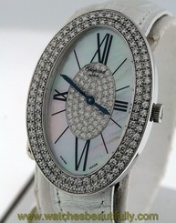 NEW Chopard Classiques Femme $34,860.00 Diamond 18k White Gold watch.