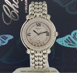 Chopped Happy Sport 7 Factory Diamond Bezel Midsize Stainless Steel 27/8291-23