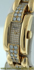 Chopard La Strada All Diamond 18k Yellow Gold ladies 94gm watch.