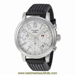 Chopard Mille Miglia Automatic Chronograph Silver Dial Black Rubber Mens Watch 847988020787