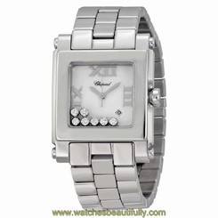 Chopard Happy Sport II White Dial Stainless Steel Ladies Watch 278496-3001