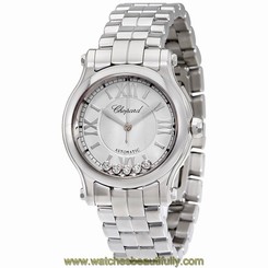 Chopard Happy Sport Silver Dial Ladies Watch 278573-3002