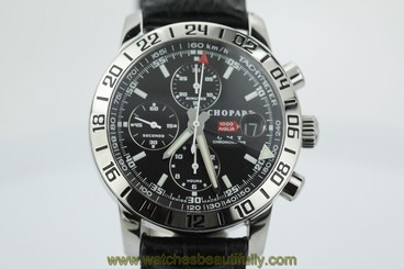 Chopard Mille Miglia Chronograph GMT 168992-3001 on Alligator Strap