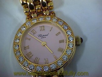 Ladies 18ct Gold Chopard Watch