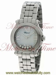 Chopard Happy Sport II Round 30mm, White Dial - Steel, Ref # 278509-3002