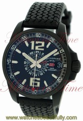 Chopard Mille Miglia GT XL GMT Black Dial Black PVD Steel on Rubber 16/8514-3001 845960007405