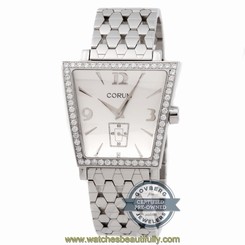 Corum Trapeze 106.404.47/M350BA69 Silver Quartz 35mm Steel Diamond Mens Watch