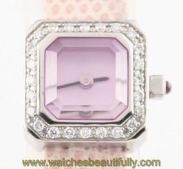 Corum Women's Stainless Steel Sugar Cube Quartz Watch w/ Diamond Bezel