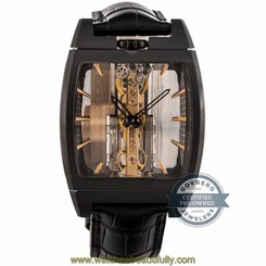 Corum Golden Bridge 313.165.95/0001 Auto 51mm Titanium Skeleton Mens Strap Watch