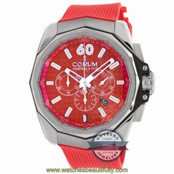 Corum Admirals Cup LE 132.202.04/0F01 AR 10 Auto Titanium Red Dial Mens Watch