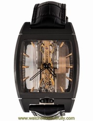 Corum Golden Bridge Strap Titanium Skeleton Mens Strap Watch 313.165.95/0001
