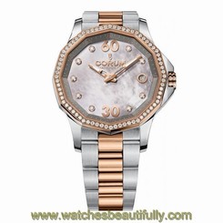 CORUM ADMIRALS CUP 082.101.29-V200PK10 LADIES DIAMONDS 38MM 18K GOLD CASE WATCH