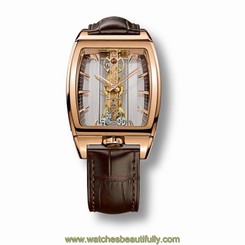 CORUM MEN'S GOLDEN BRIDGE BROWN MECHANICAL ANALOG WATCH 113.165.55/0002 GL10R