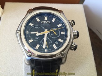 AUTHENTIC Ebel 1911BTR Chronograph 1215786 Wrist Watch for Men. PRICE REDUCED