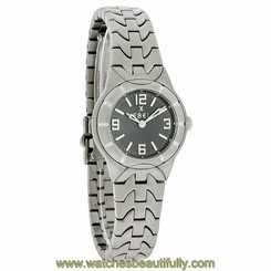 Ebel E-Type Mini Ladies 25MM Charcoal Dial Swiss Quartz Dress Watch 9157C11/3716 775924483351