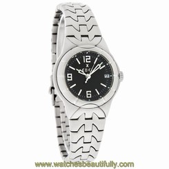 Ebel E-Type Ladies Black Dial Quartz Watch 9087C21/5716