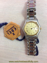BRAND NEW EBEL 1911 LADY TWO TONE 18K GOLD AND STEEL 1187916-1260