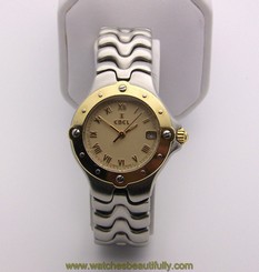 Two Tone Ebel Ladies Sportwave Quartz, Model E6087621