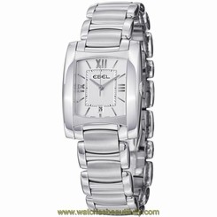 EBEL BRASILIA WOMEN'S SILVER STEEL BRACELET & CASE QUARTZ WATCH 9257M32-64500