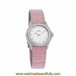 Ebel 1911 Series Diamond Ladies Pink Leather Swiss Quartz Watch 9090211/16835130