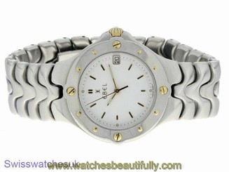 EBEL SPORTWAVE MENS WATCH STAINLESS STEEL & GOLD AUTOMATIC WATCH - EBEL