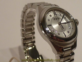 New Authentic Ebel Steel Dial & Crown with Diamonds