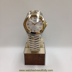 New Ebel Classic Wave Two Tone Roman 18K gold Stainless Swiss Watch E1187F41