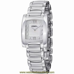 Ebel Brasilia Women's Silver Steel Bracelet & Case Quartz Watch 9256M32-98500