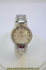 Ladies Ebel Beluga SS & Diamond Watch MOP & Silver Dial E9157428-30