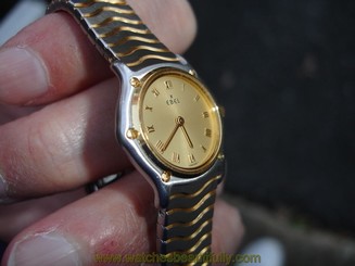 Fake AAA EBEL SPORT WAVE CLASSIC 23MM STAINLESS STEEL & 18K GOLD QUARTZ WATCH 1057901 Watch