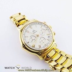 Ebel 1911 Chronograph Full Gold Wristwatch