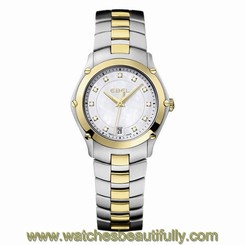 EBEL Sport Mother of Pearl Two Tone Diamond Ladies Watch 1216029
