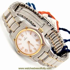 NEW Ladies EBEL 1911 Watch 18K Yellow GOLD 188901 SWISS Quartz 27mm x 28mm