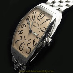 Authentic FRANCK MULLER Casablanca automatic Mens Wristwatch Stainless Steal 661