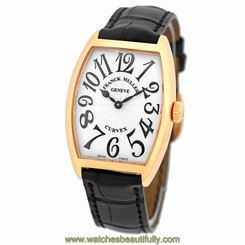 FRANCK MULLER Medium Size 18K Rose Pink Gold Cintree Curvex 2852 QZ Box Warrant