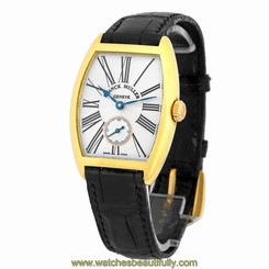 FRANCK MULLER 18K Yellow Green Gold Cintree Curvex 7502 S 6 Box Warranty