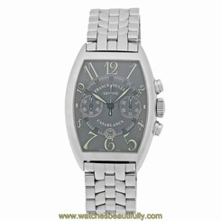 FRANCK MULLER Large Stainless Steel Casablanca Chronograph # 8885 C Warranty