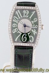 Franck Muller Casablanca Diamond 18k White Gold Ladies Watch.