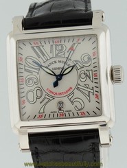 Franck Muller Conquistador Cortez LIMITED 18k White Gold gent's 45mm watch.
