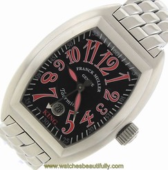 Rare Men's Franck Muller Geneve King Taormina Stainless Steel 8005 SC Watch