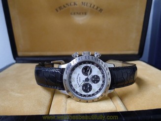 Rare FRANCK MULLER Limited Edition Endurance 24hr Racing Chronograph PANDA White