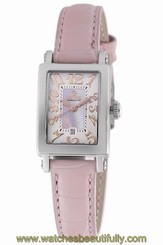 Gevril Women's 8048R Swiss Made Super Mini Quartz Pink Mother of Pearl Watch
