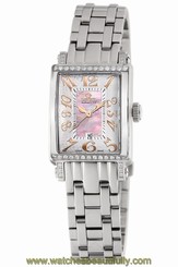 Gevril Women's Avenue of Americas Mini Watch 7248RTB Diamond Stainless Steel