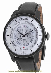 Gevril Men's 2005 Columbus Circle Automatic Black Astrological Symbols Watch