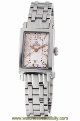 Gevril Women's 8045RB Super Mini Quartz Stainless Steel Date Watch